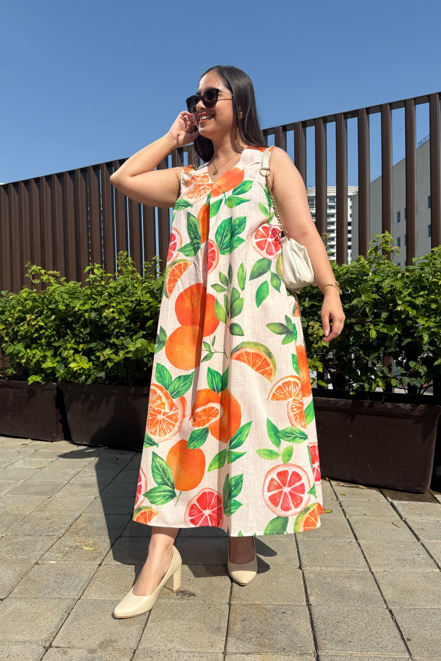 Tangerine A Line Dress