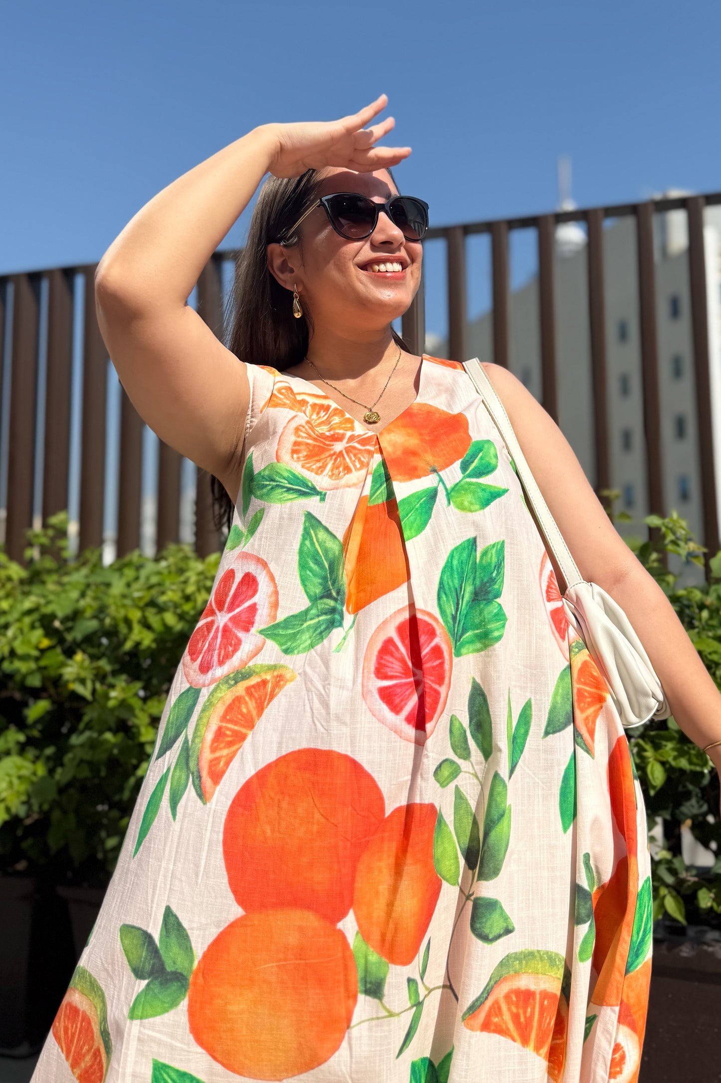 Tangerine A Line Dress