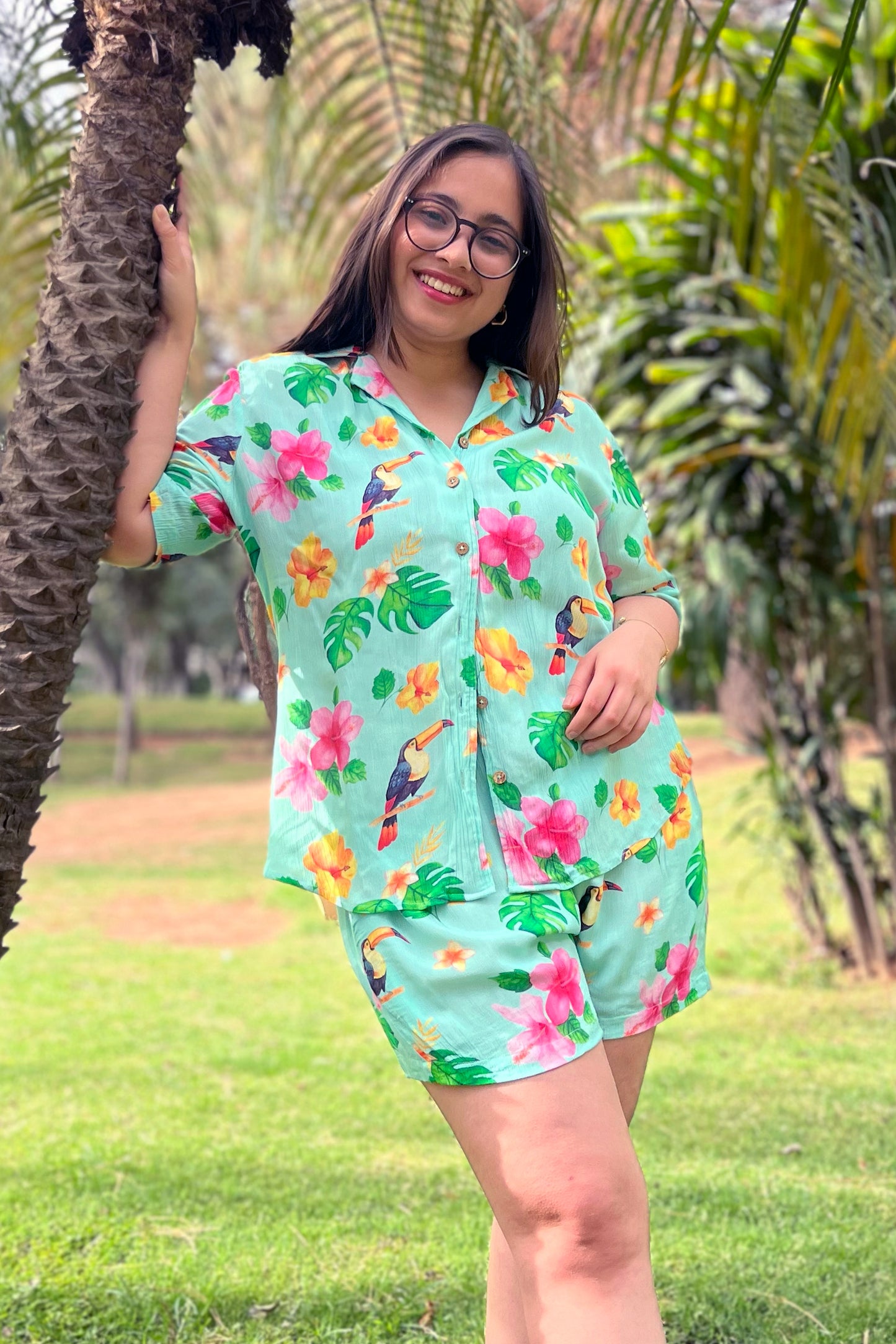 Tropic Toucan Shorts Set