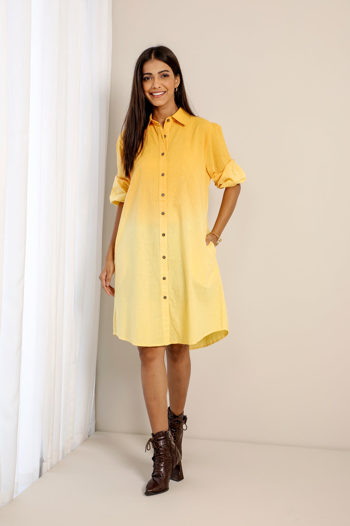 Pina Colada Shirt Dress