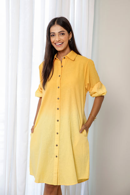 Pina Colada Shirt Dress