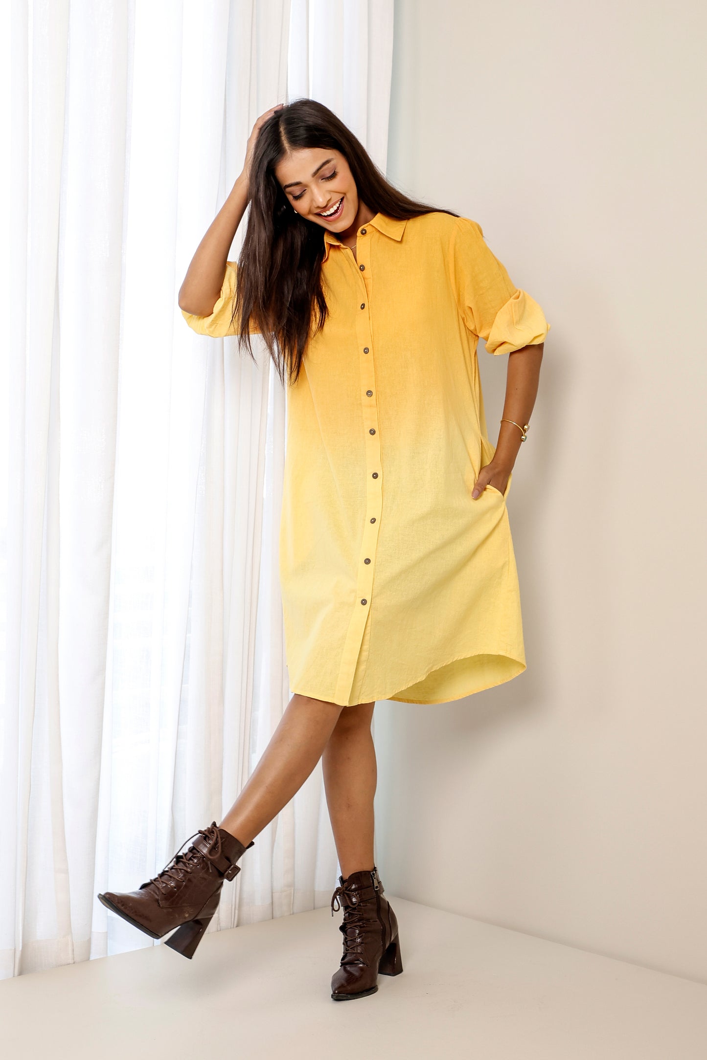 Pina Colada Shirt Dress