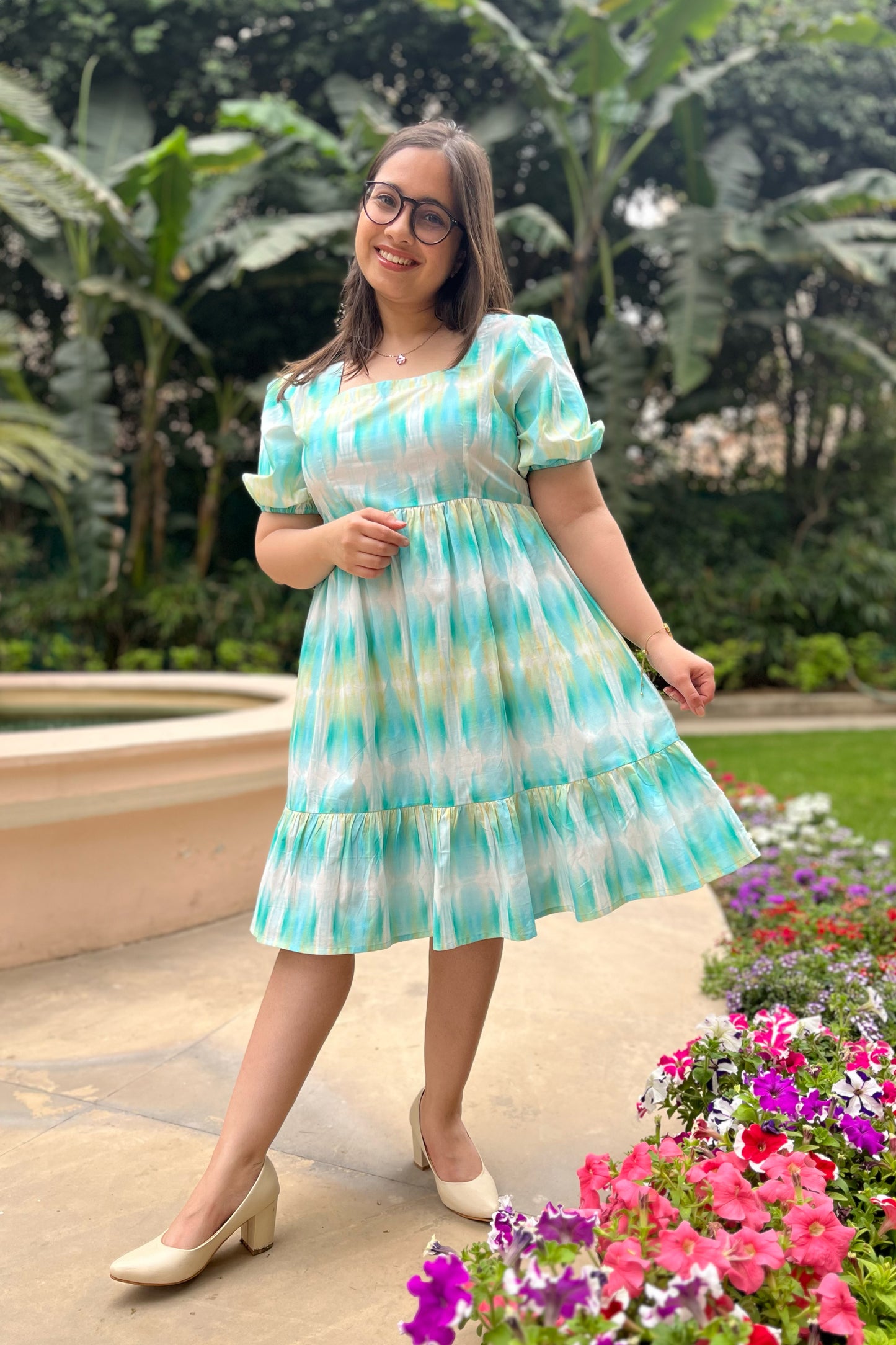 Aqua Green Short Dress