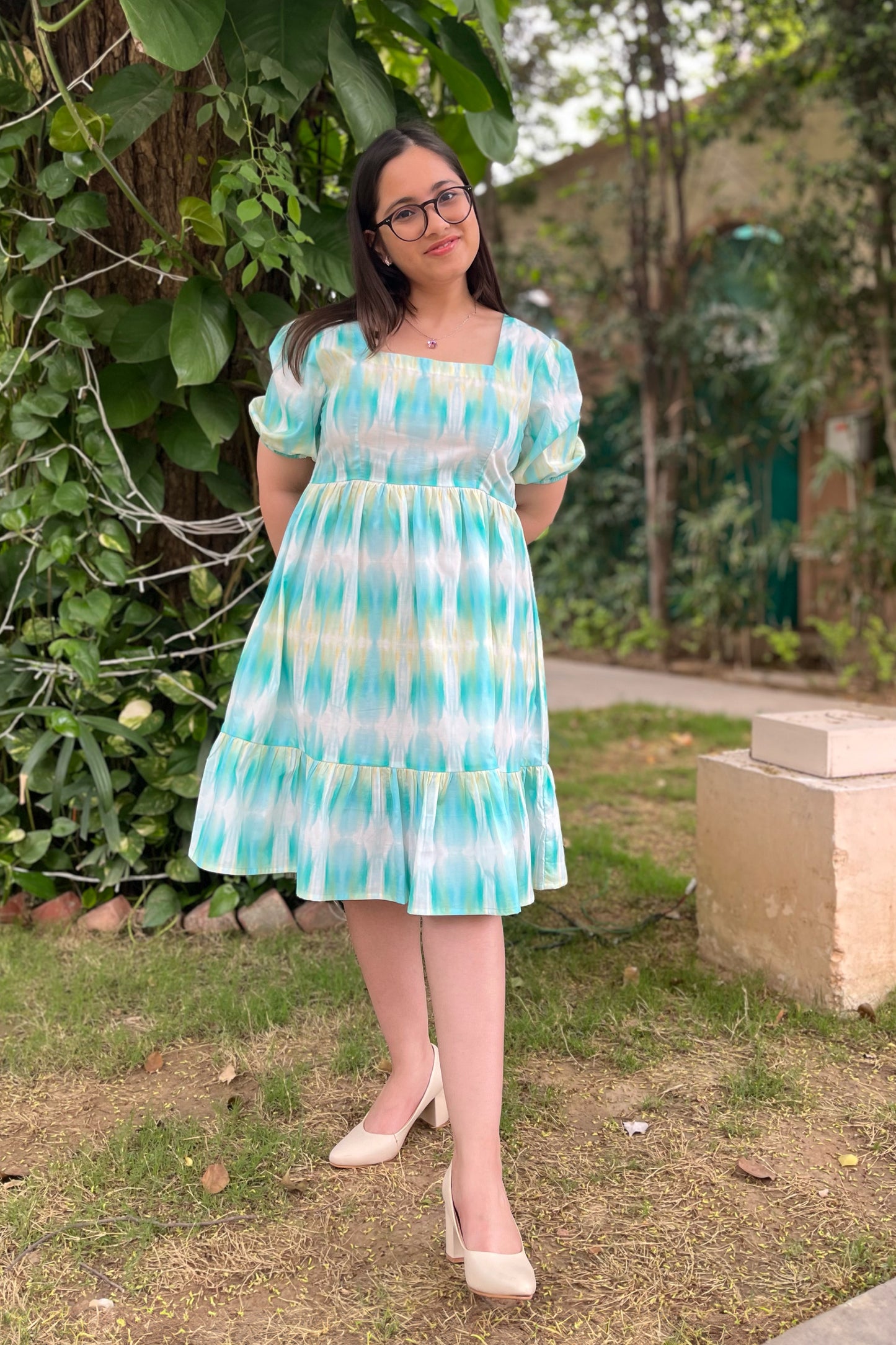 Aqua Green Short Dress