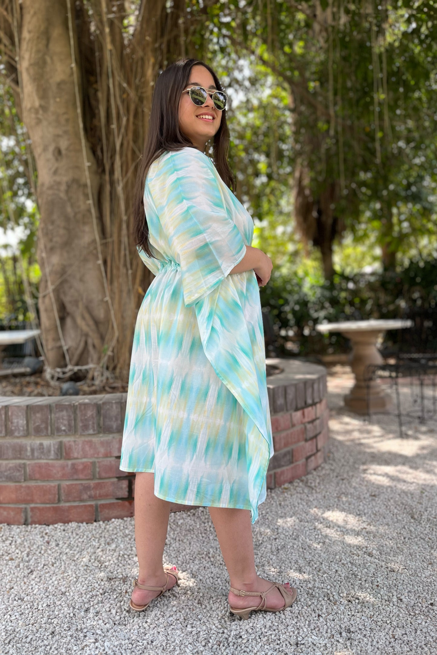 Aqua Green Kaftan