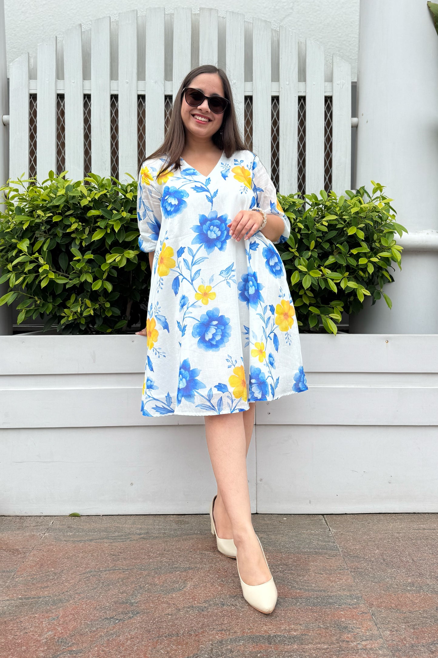 Blue Reverie Short Dress