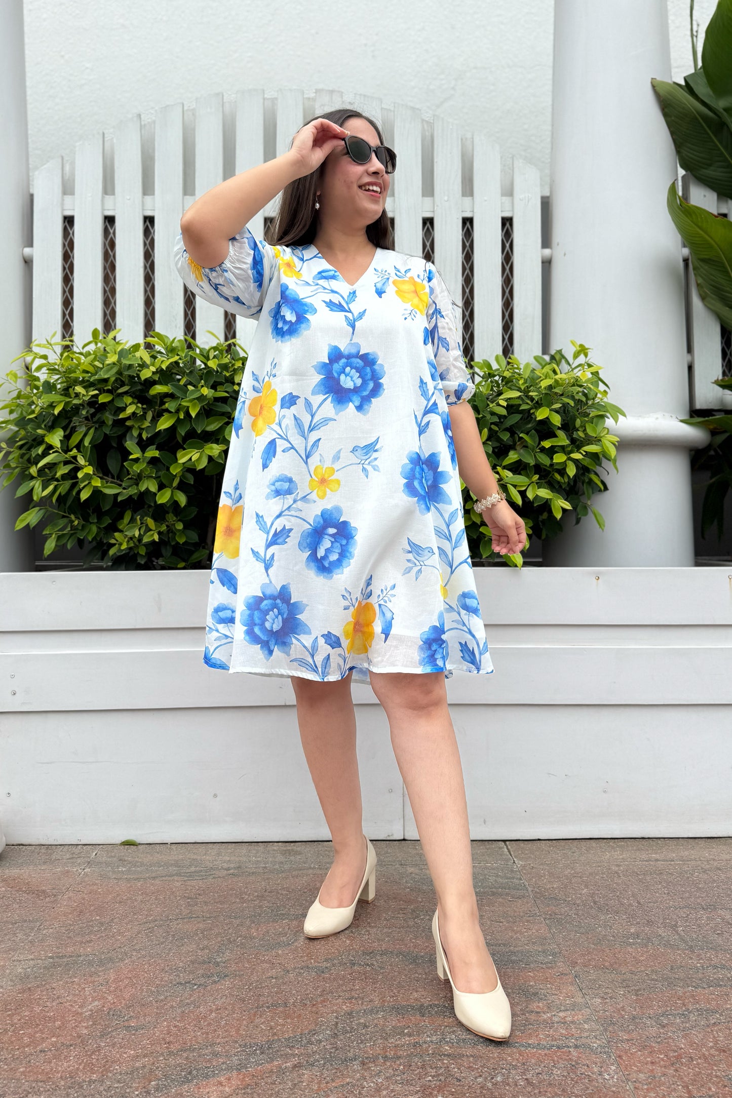 Blue Reverie Short Dress