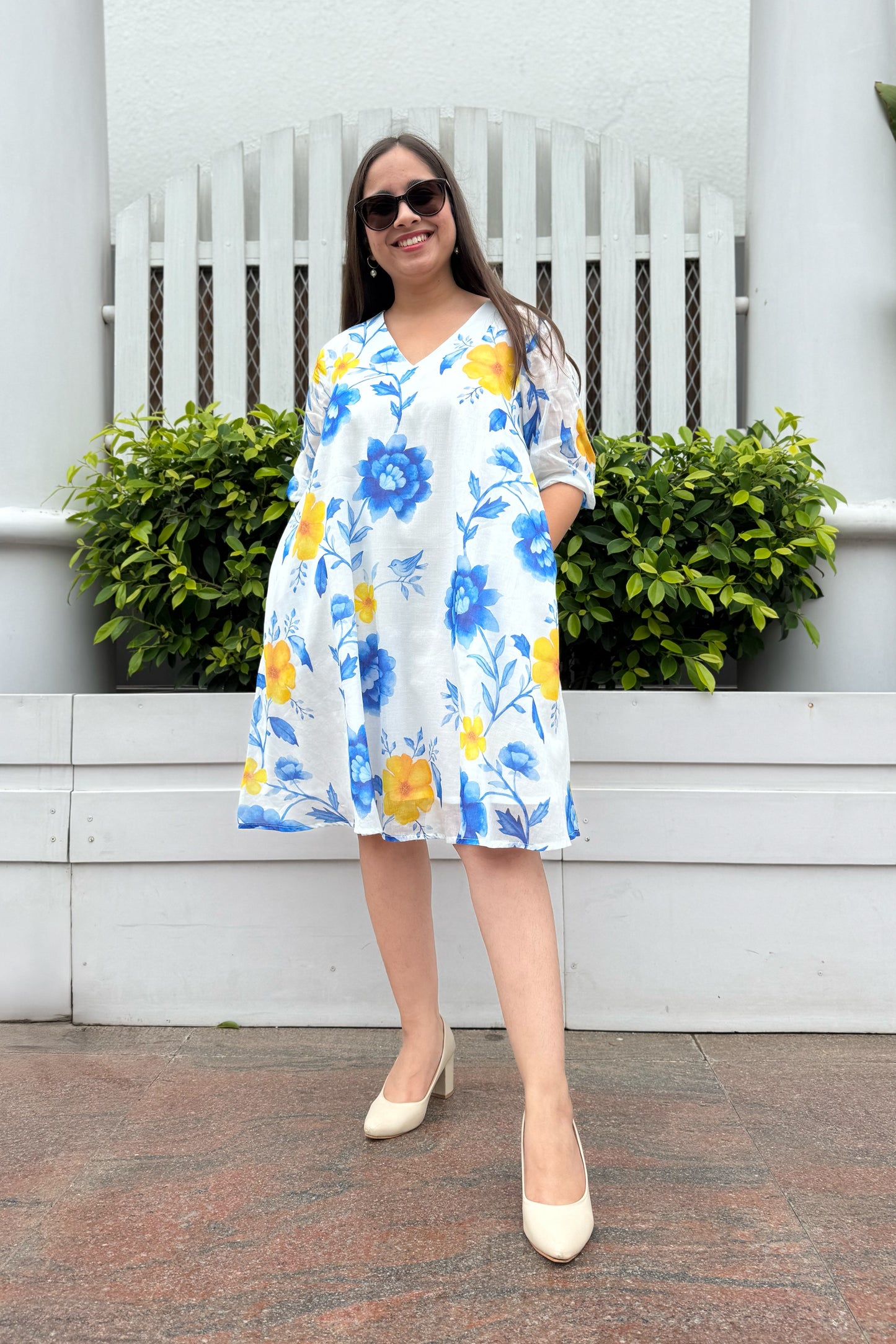 Blue Reverie Short Dress