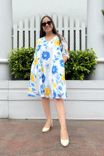 Blue Reverie Short Dress