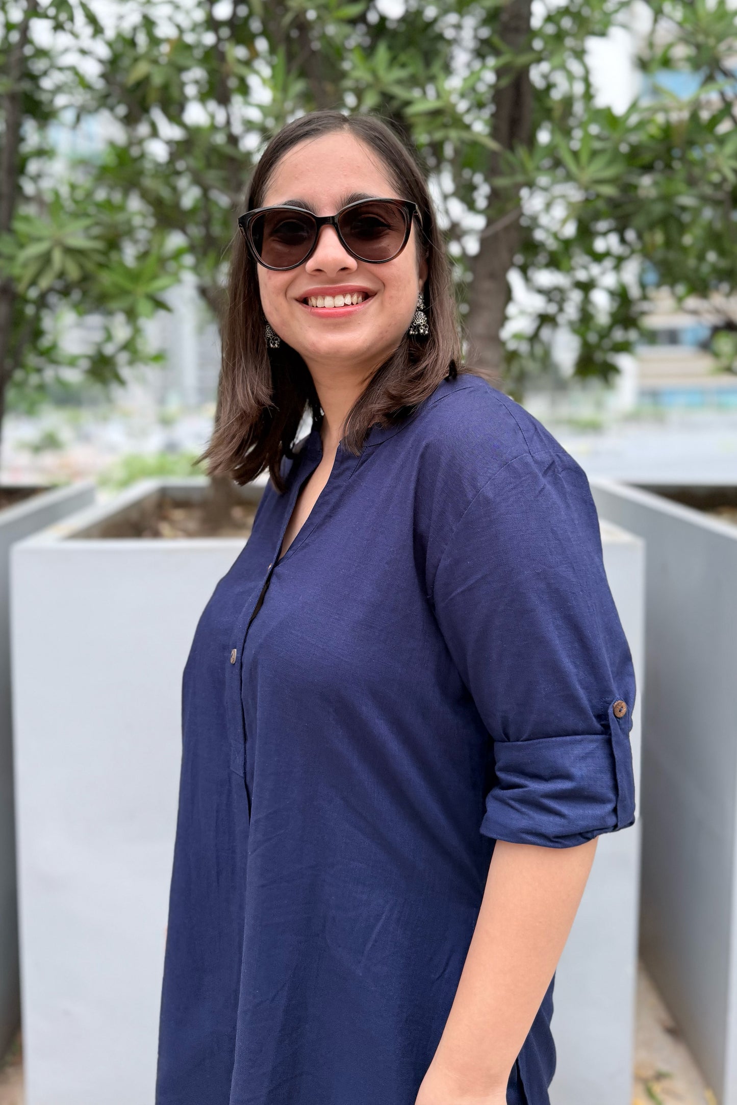 Ink Blue Kurta Co-ord Set
