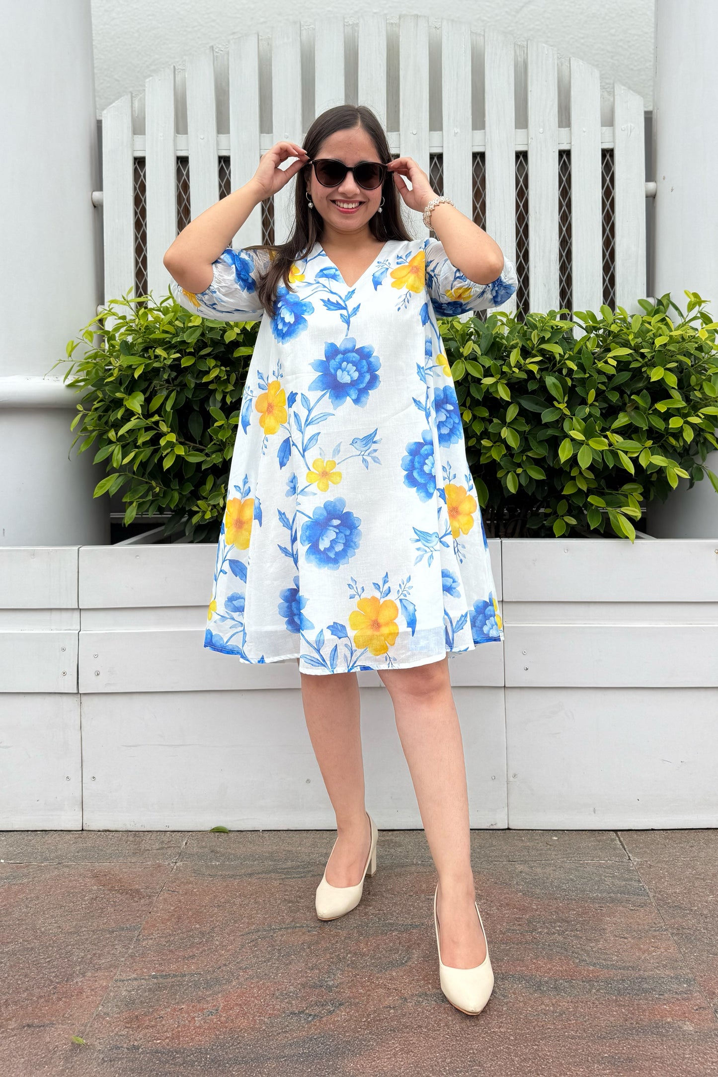 Blue Reverie Short Dress