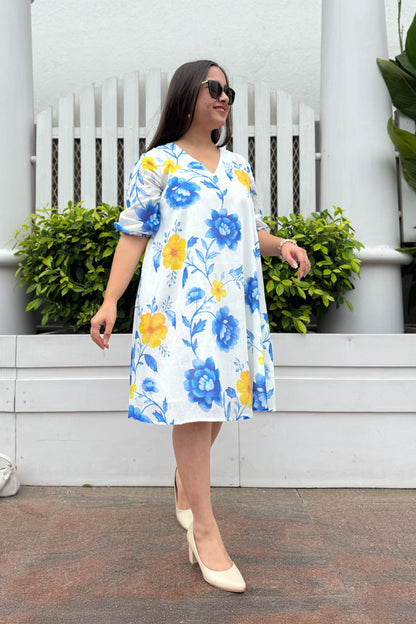 Blue Reverie Short Dress