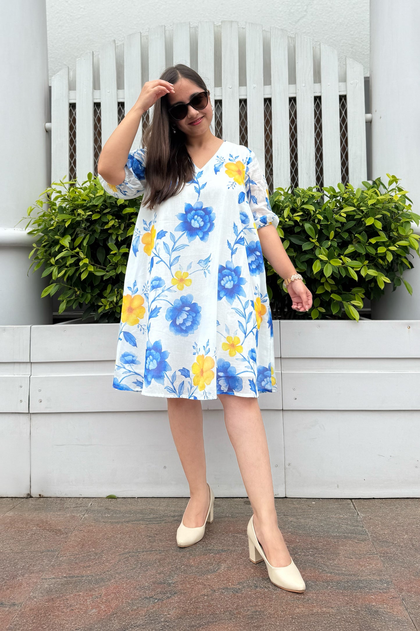 Blue Reverie Short Dress