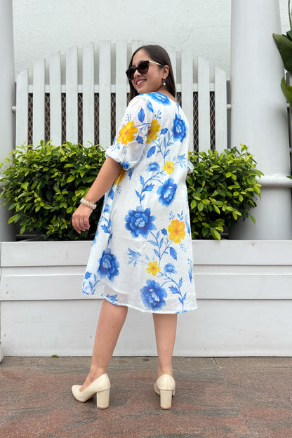 Blue Reverie Short Dress