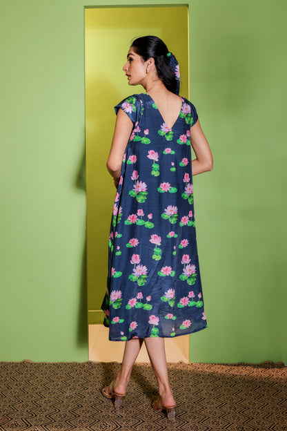 Twilight Lotus A Line Dress