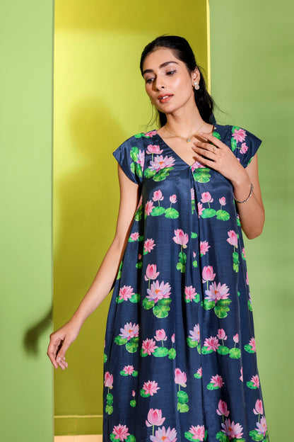 Twilight Lotus A Line Dress