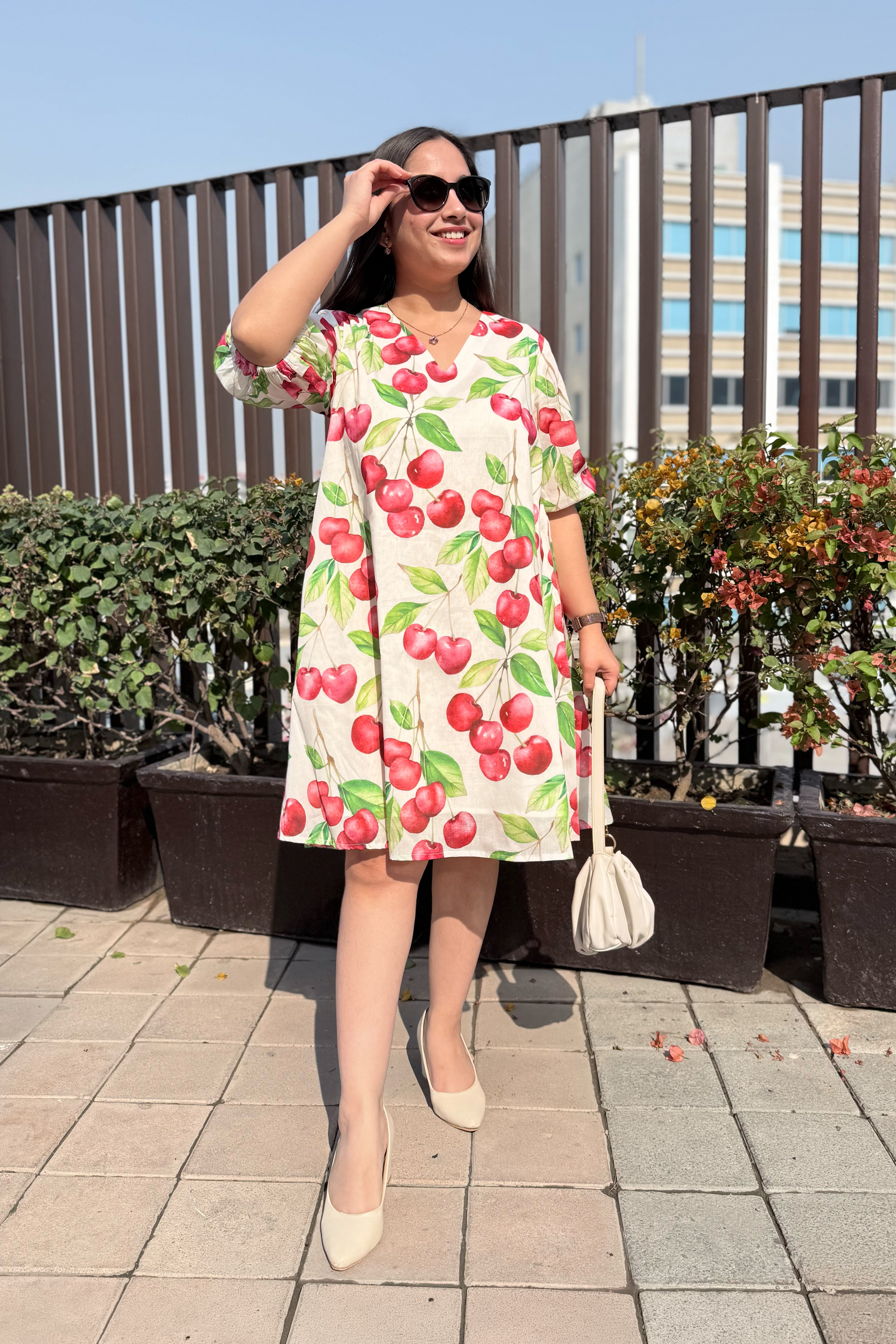 Cherry Blast Short Dress – Studio Rabha