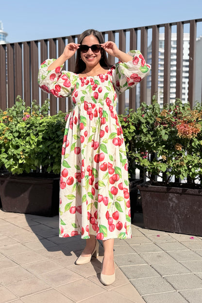 Cherry blast Smocked Dress