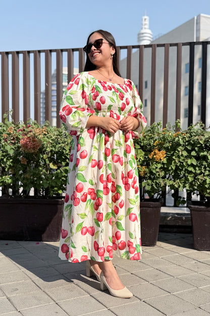 Cherry blast Smocked Dress