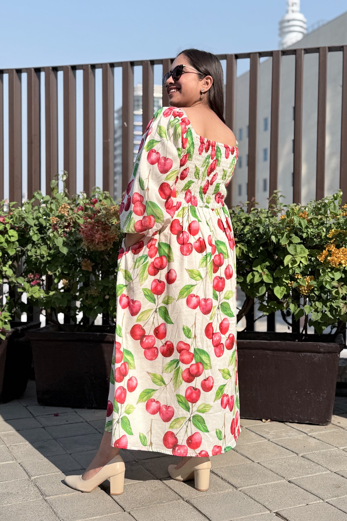 Cherry blast Smocked Dress