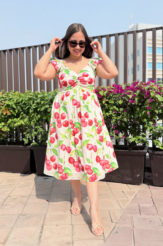 Cherry Blast Sweetheart Dress
