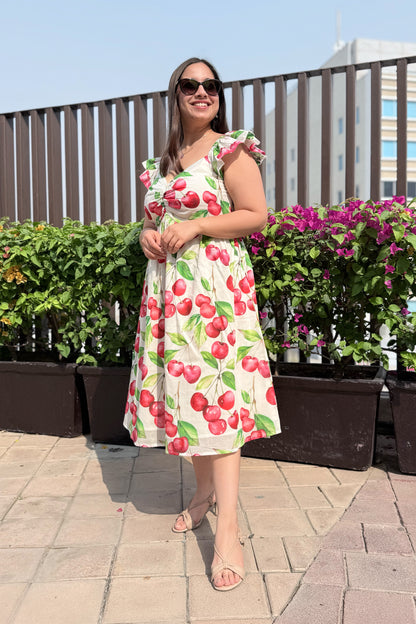 Cherry Blast Sweetheart Dress