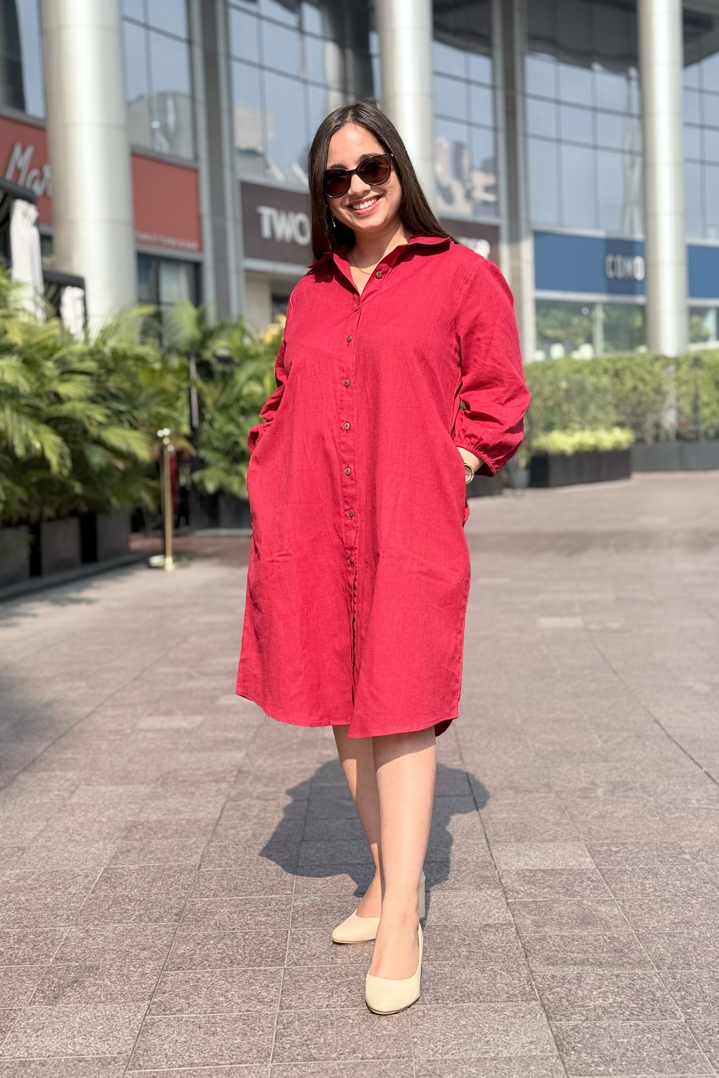Cherry Crush Shirt Dress