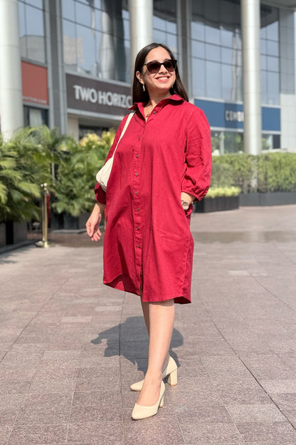 Cherry Crush Shirt Dress