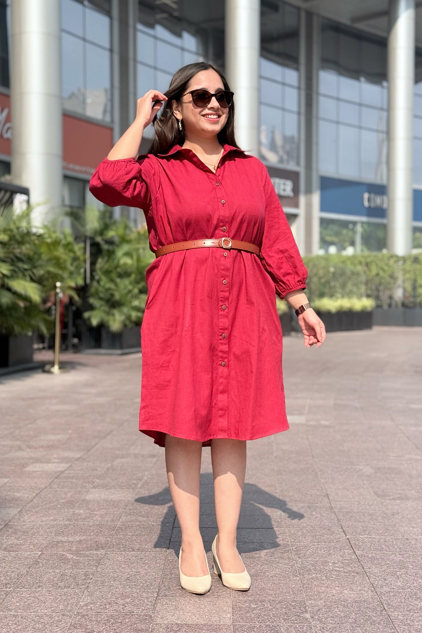 Cherry Crush Shirt Dress