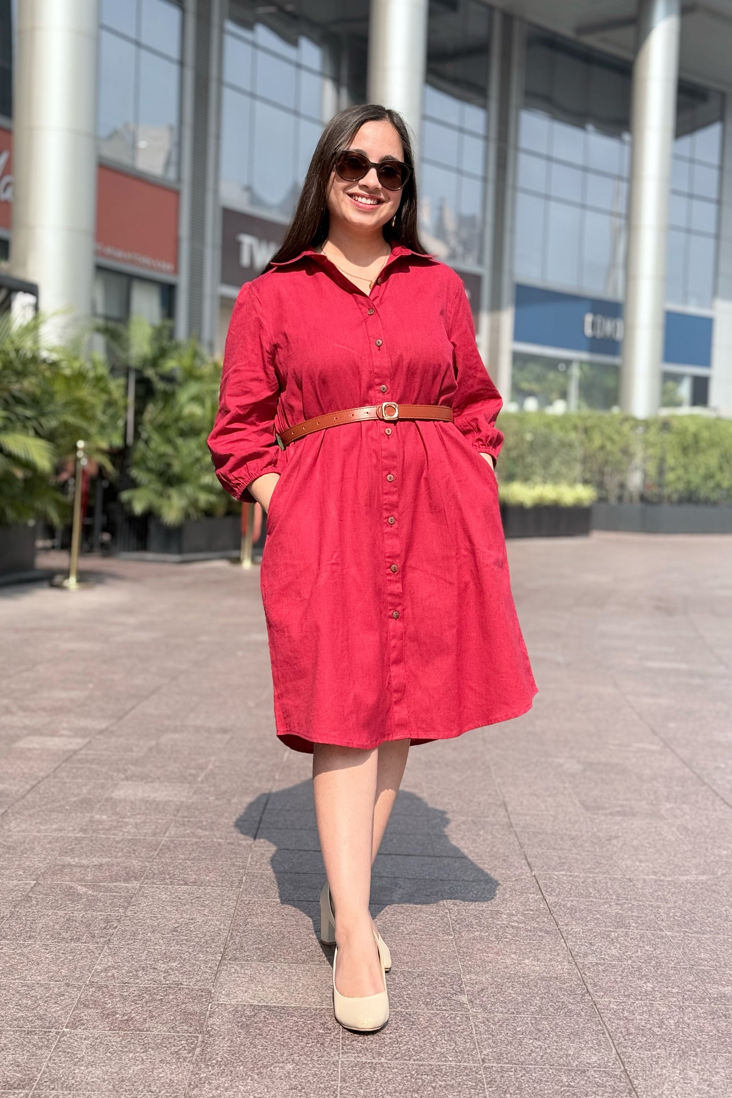 Cherry Crush Shirt Dress