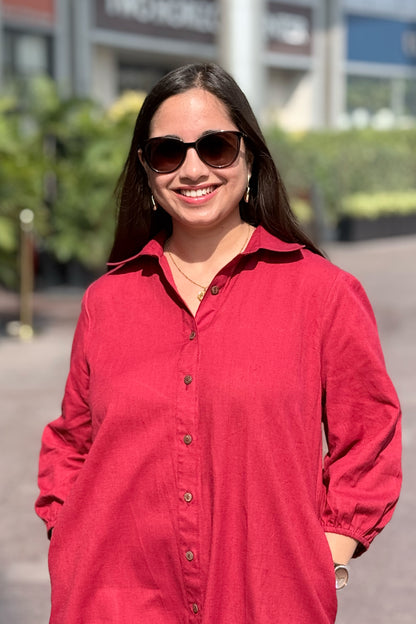 Cherry Crush Shirt Dress