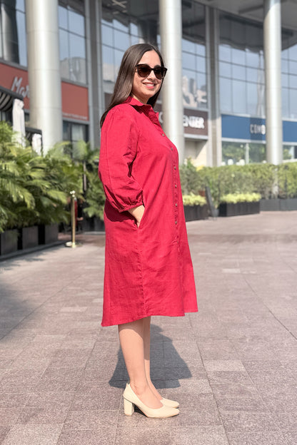 Cherry Crush Shirt Dress