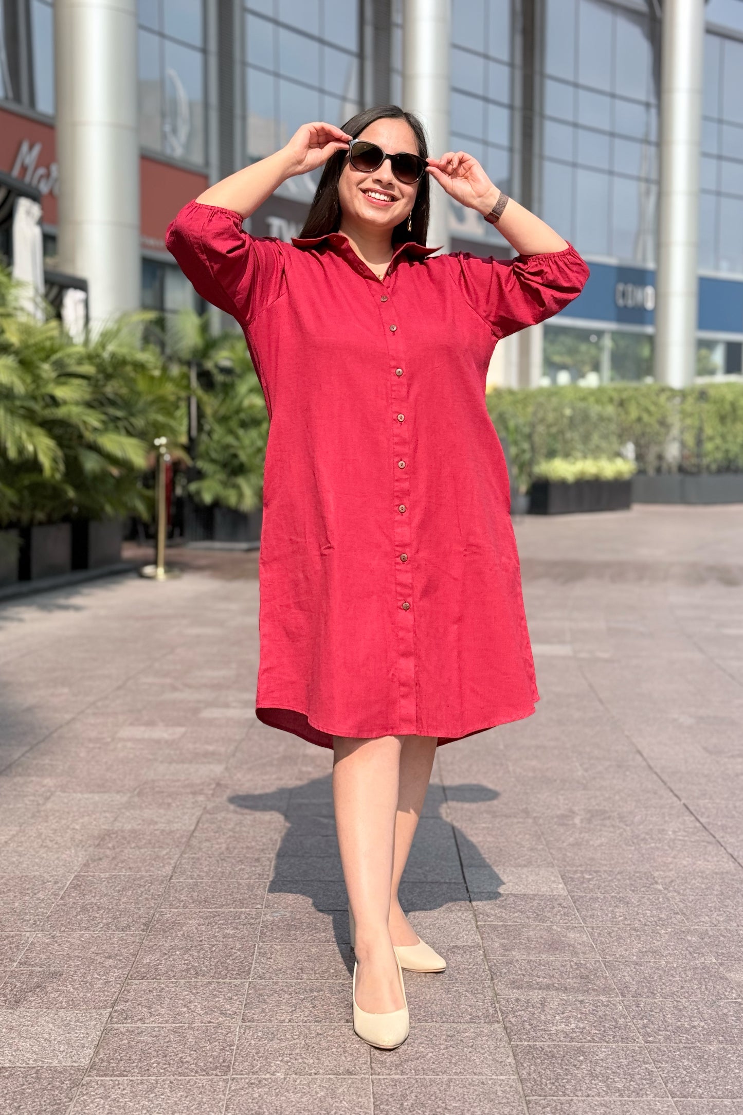 Cherry Crush Shirt Dress