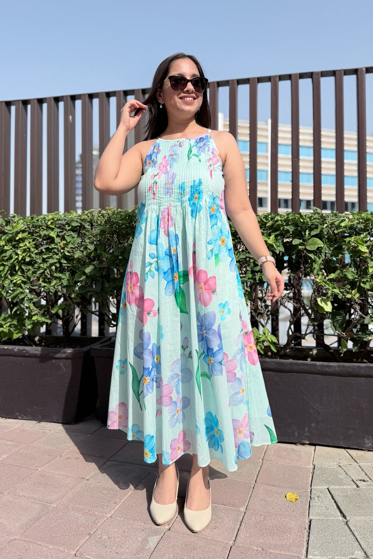Forget Me Not Halter Neck Dress