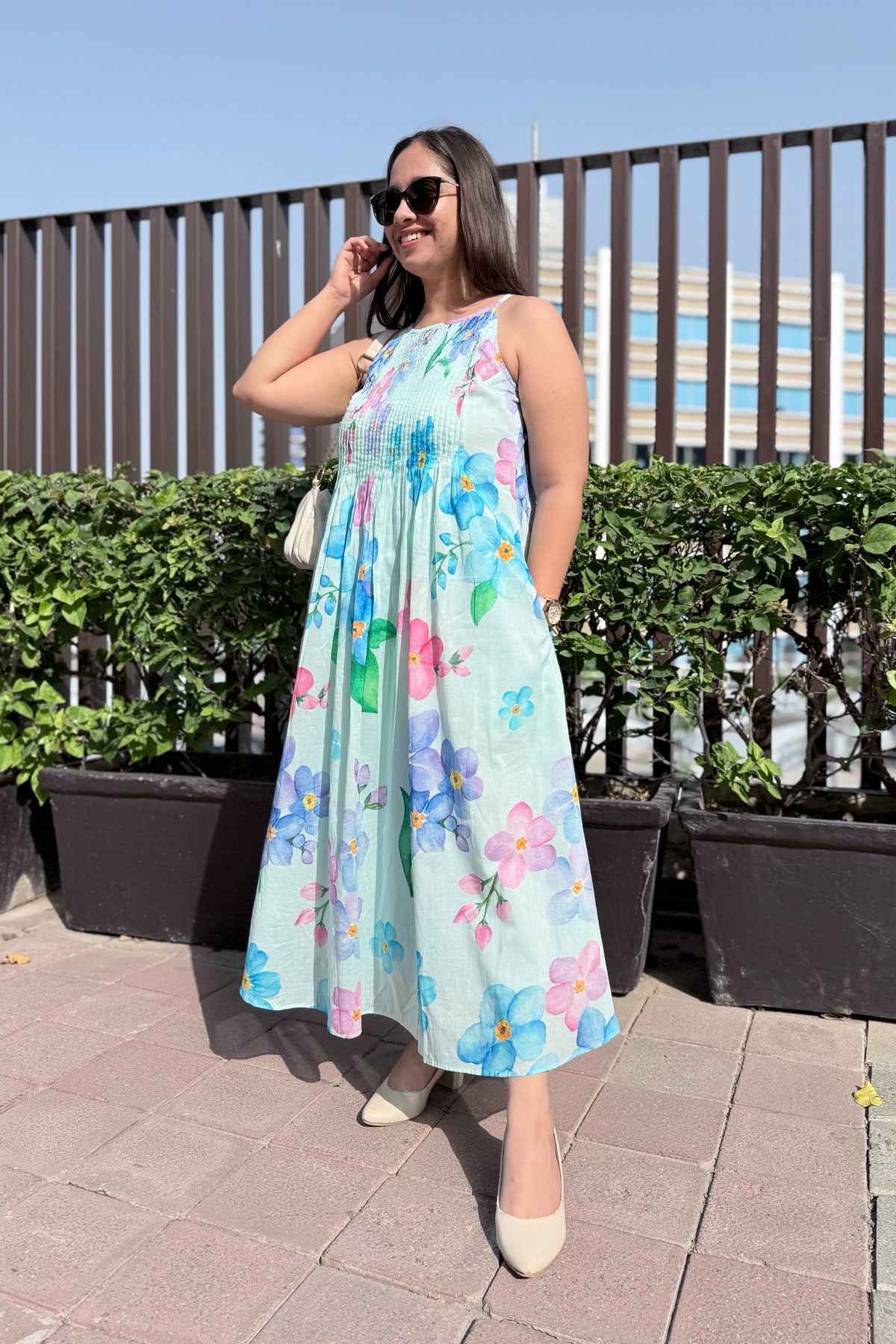 Forget Me Not Halter Neck Dress