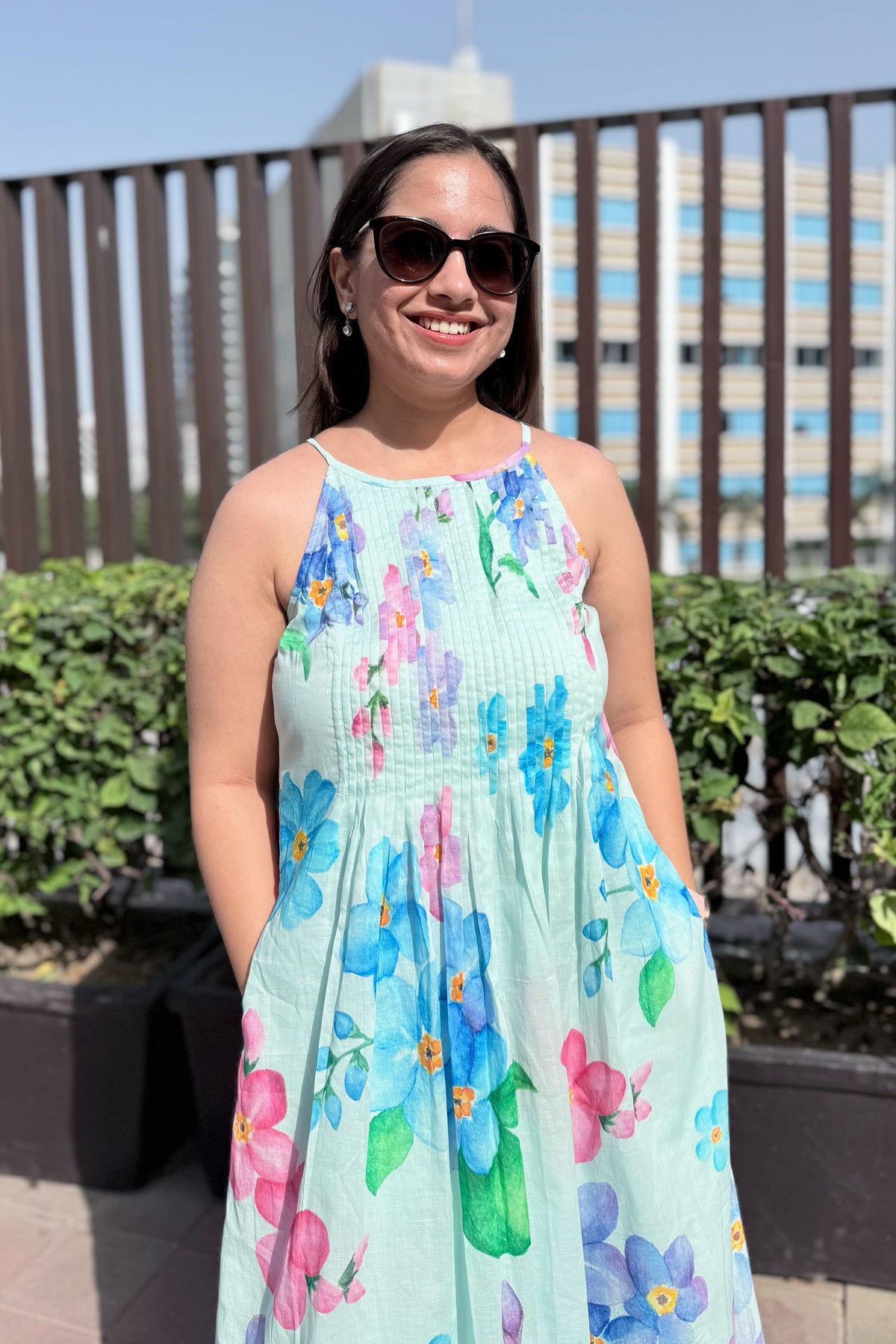 Forget Me Not Halter Neck Dress