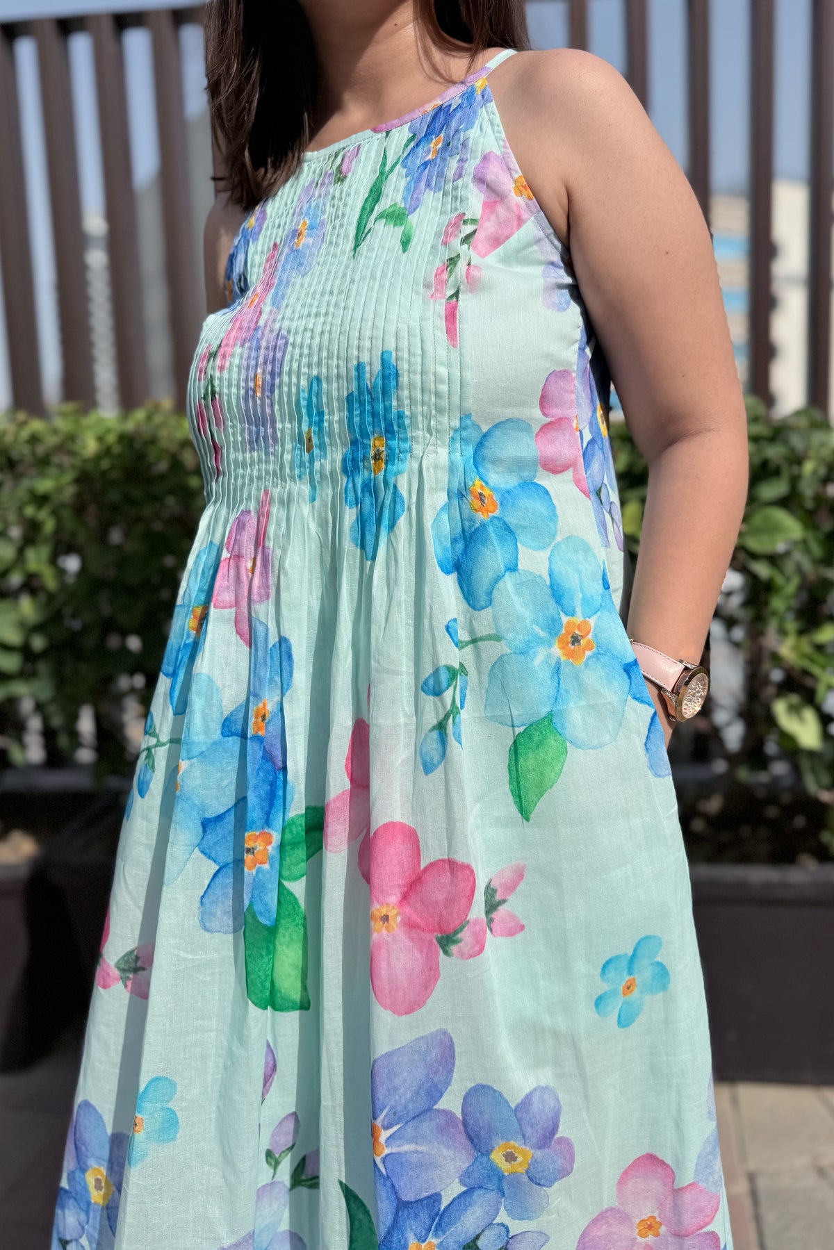 Forget Me Not Halter Neck Dress