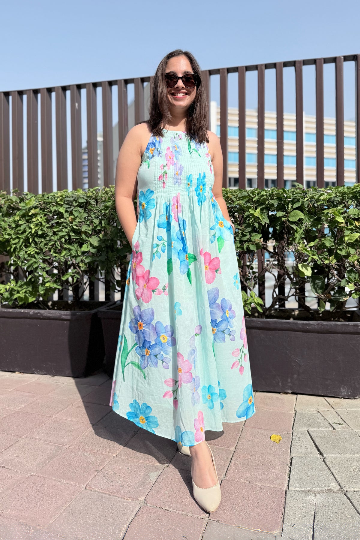 Forget Me Not Halter Neck Dress