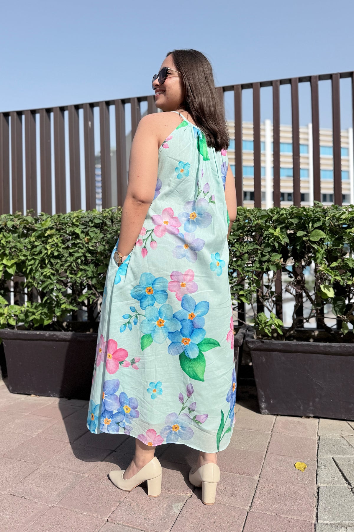 Forget Me Not Halter Neck Dress
