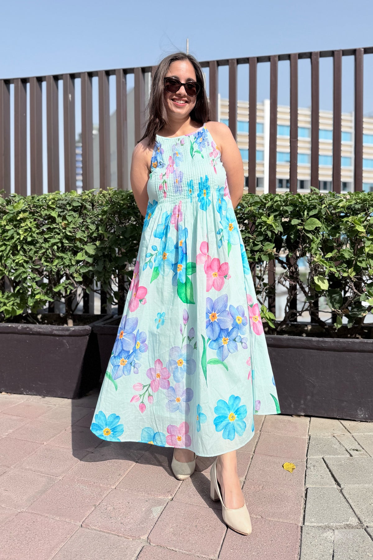Forget Me Not Halter Neck Dress