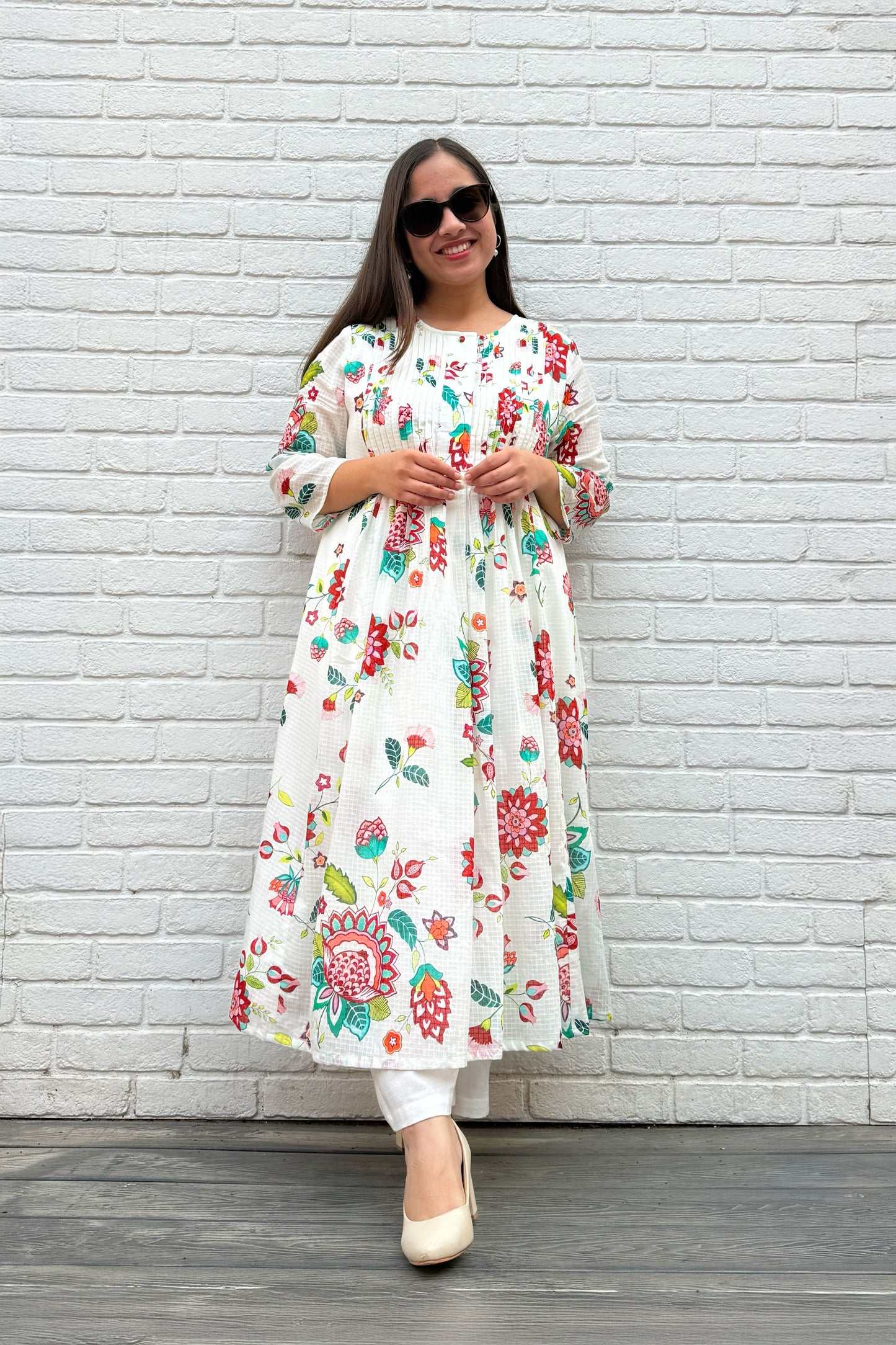 Gul Pin Tuck Kurta Set