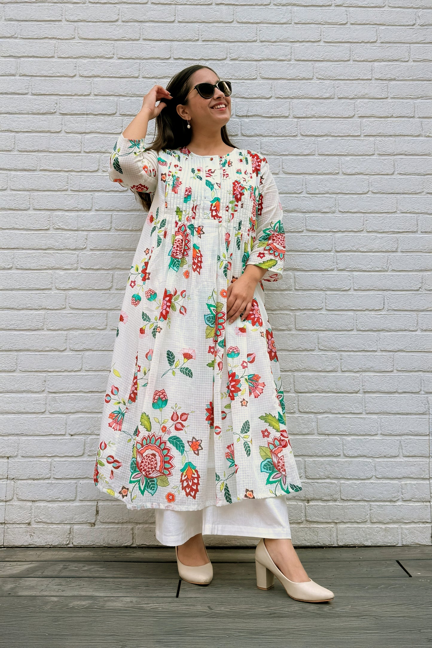 Gul Pin Tuck Kurta Set