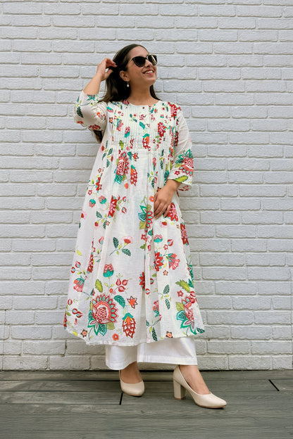 Gul Pin Tuck Kurta Set