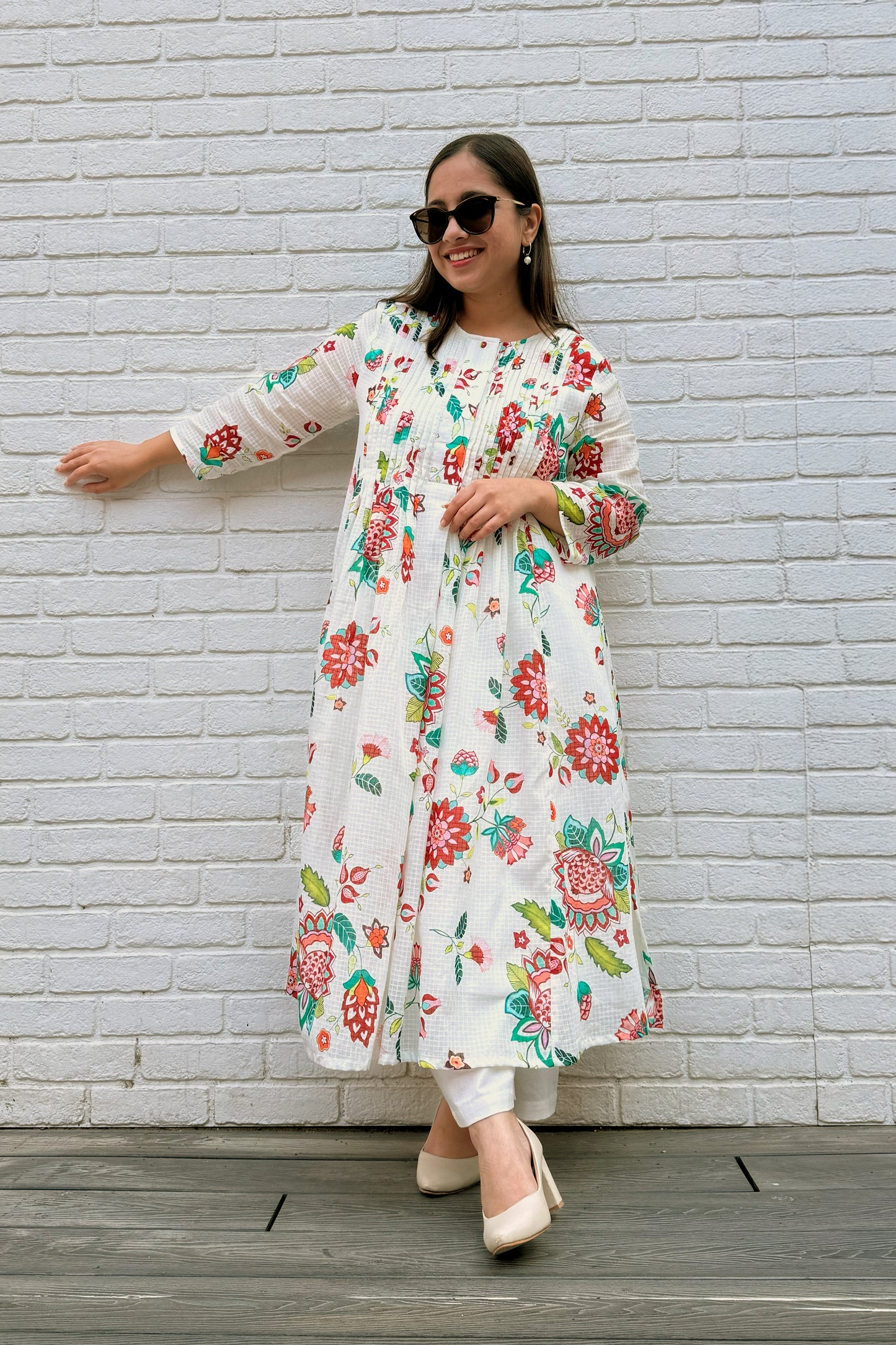 Gul Pin Tuck Kurta Set