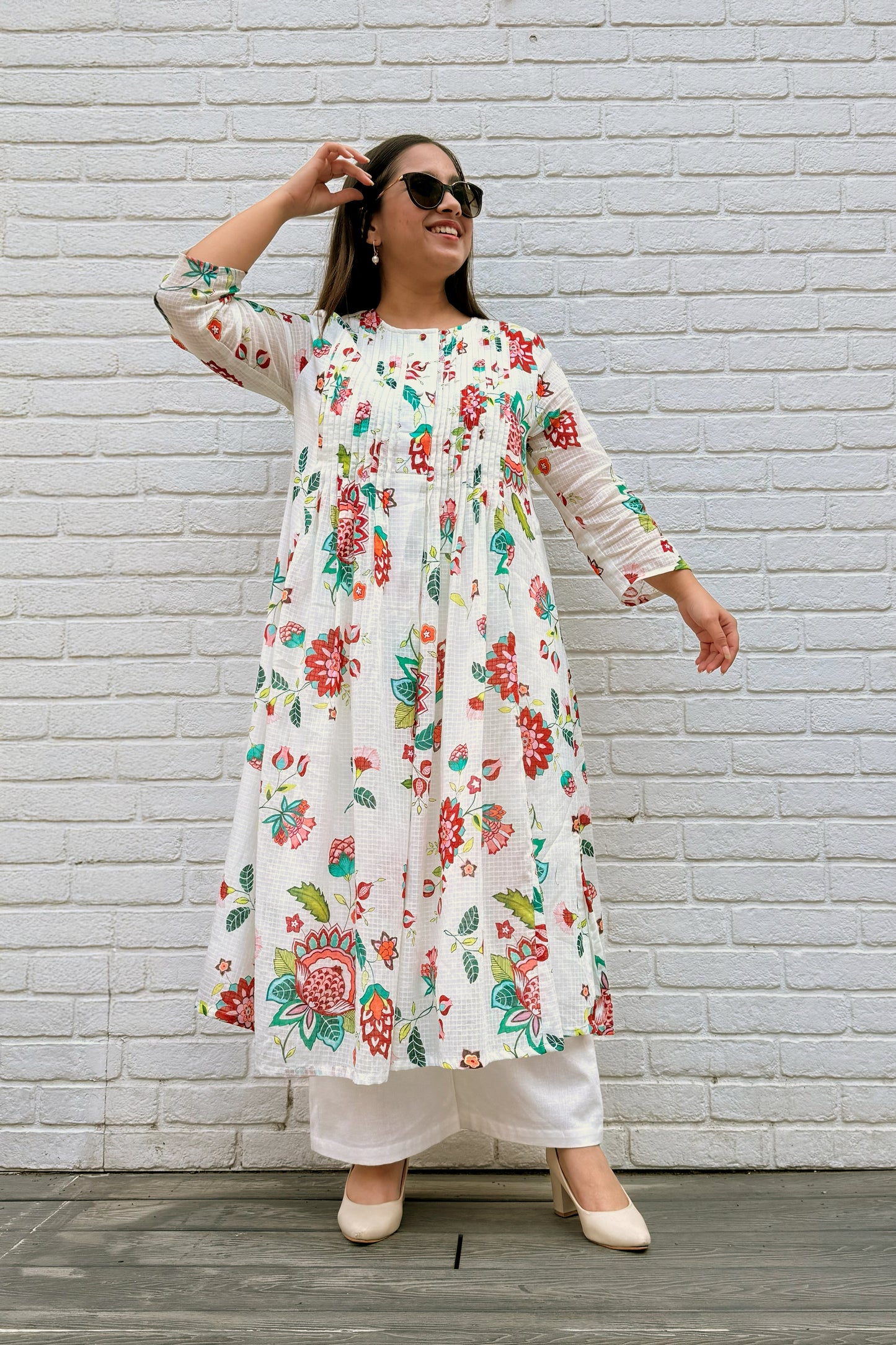 Gul Pin Tuck Kurta Set