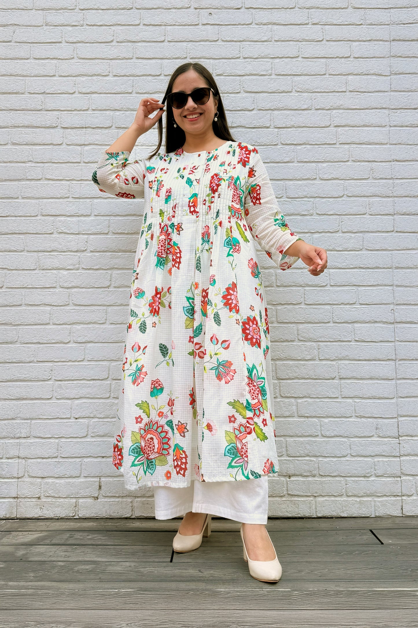 Gul Pin Tuck Kurta Set