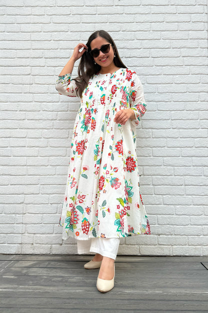 Gul Pin Tuck Kurta Set