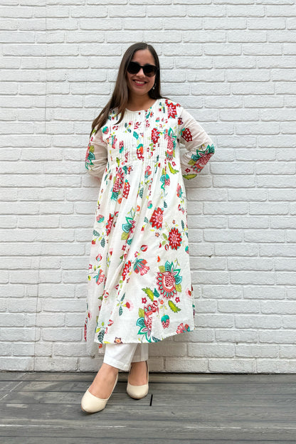 Gul Pin Tuck Kurta Set