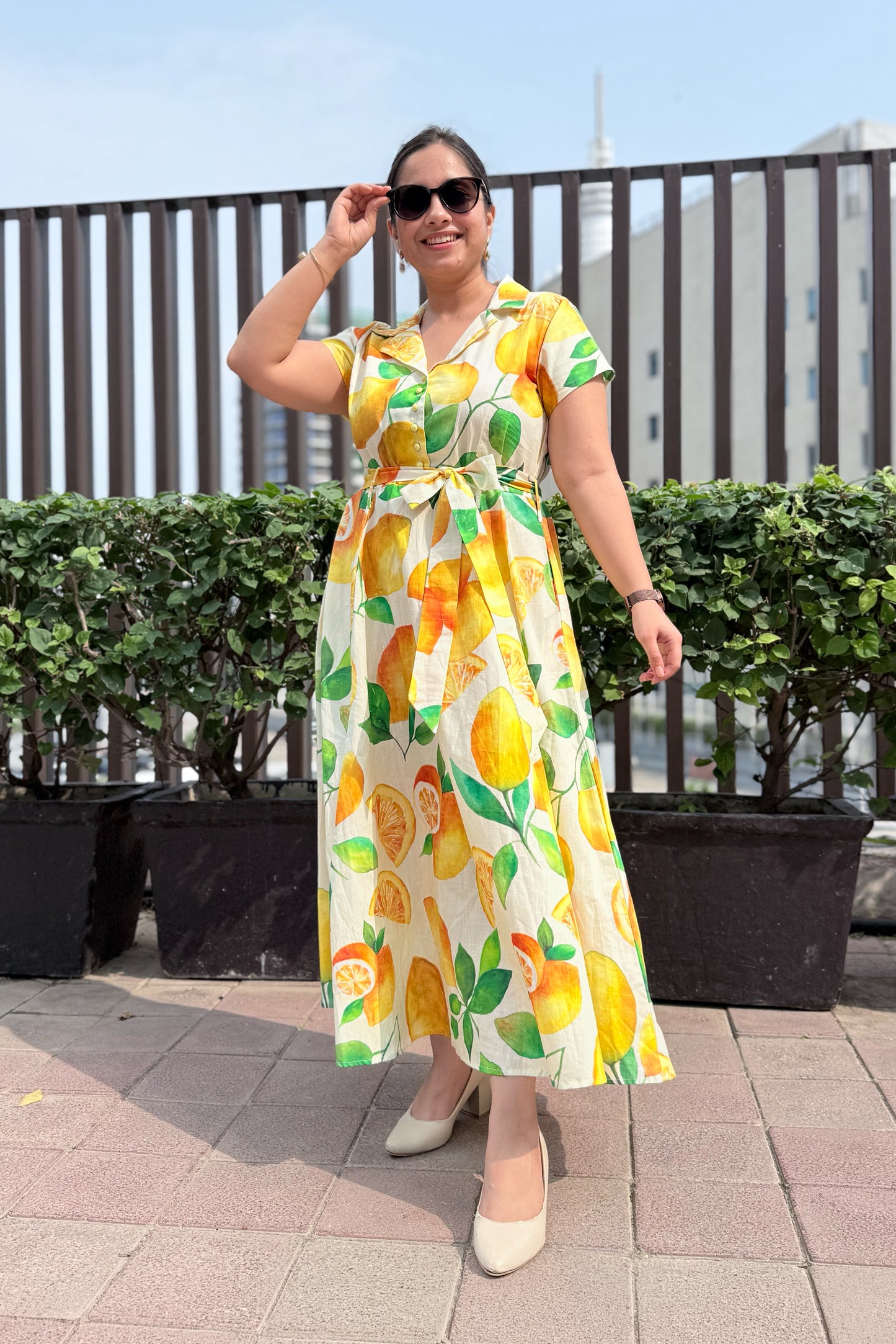 Lemonade belt Dress
