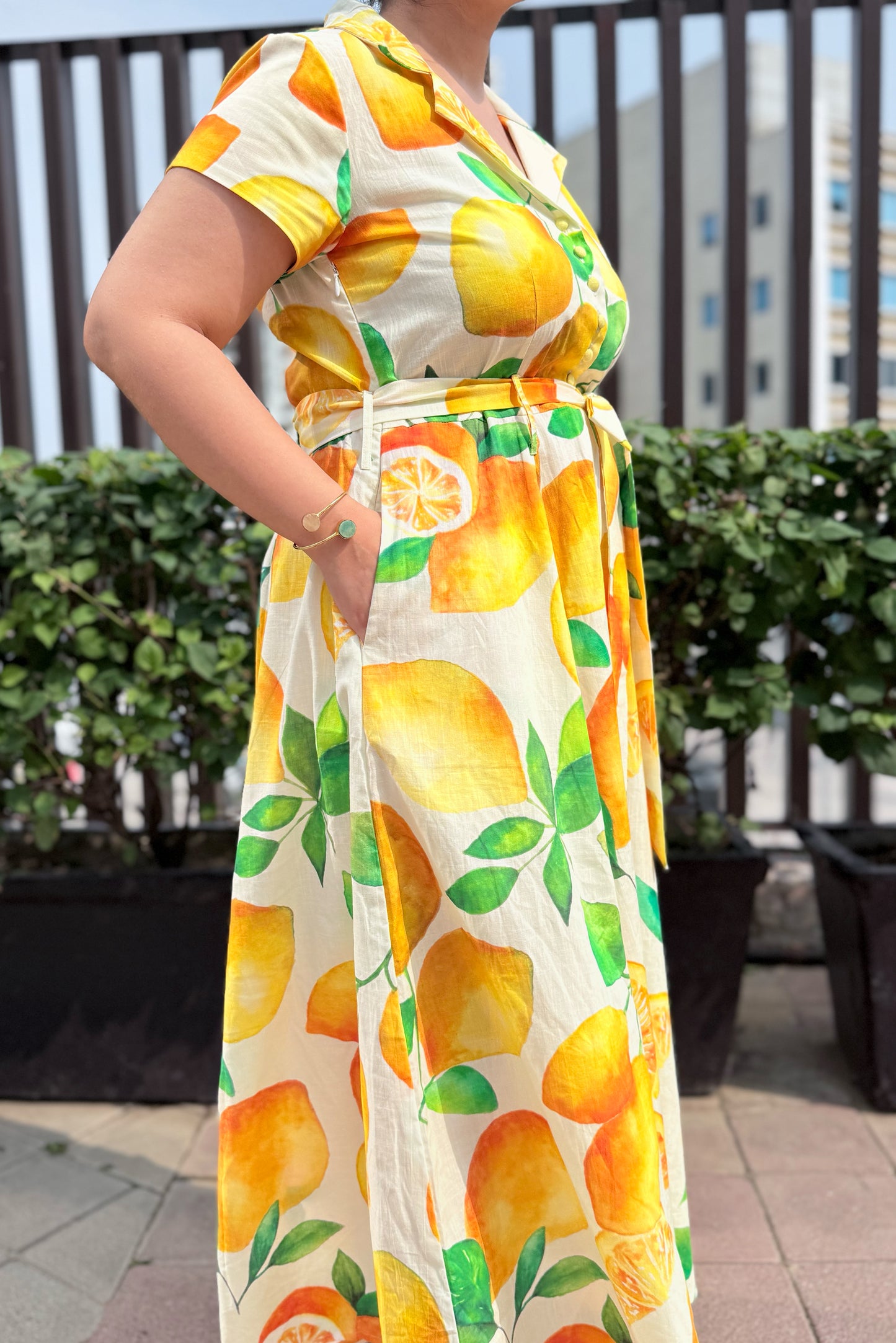 Lemonade belt Dress